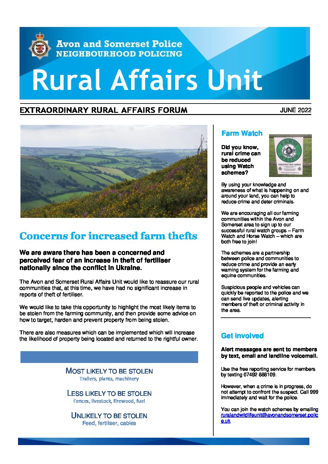 Rural Affairs Forum (RAF) Newsletter