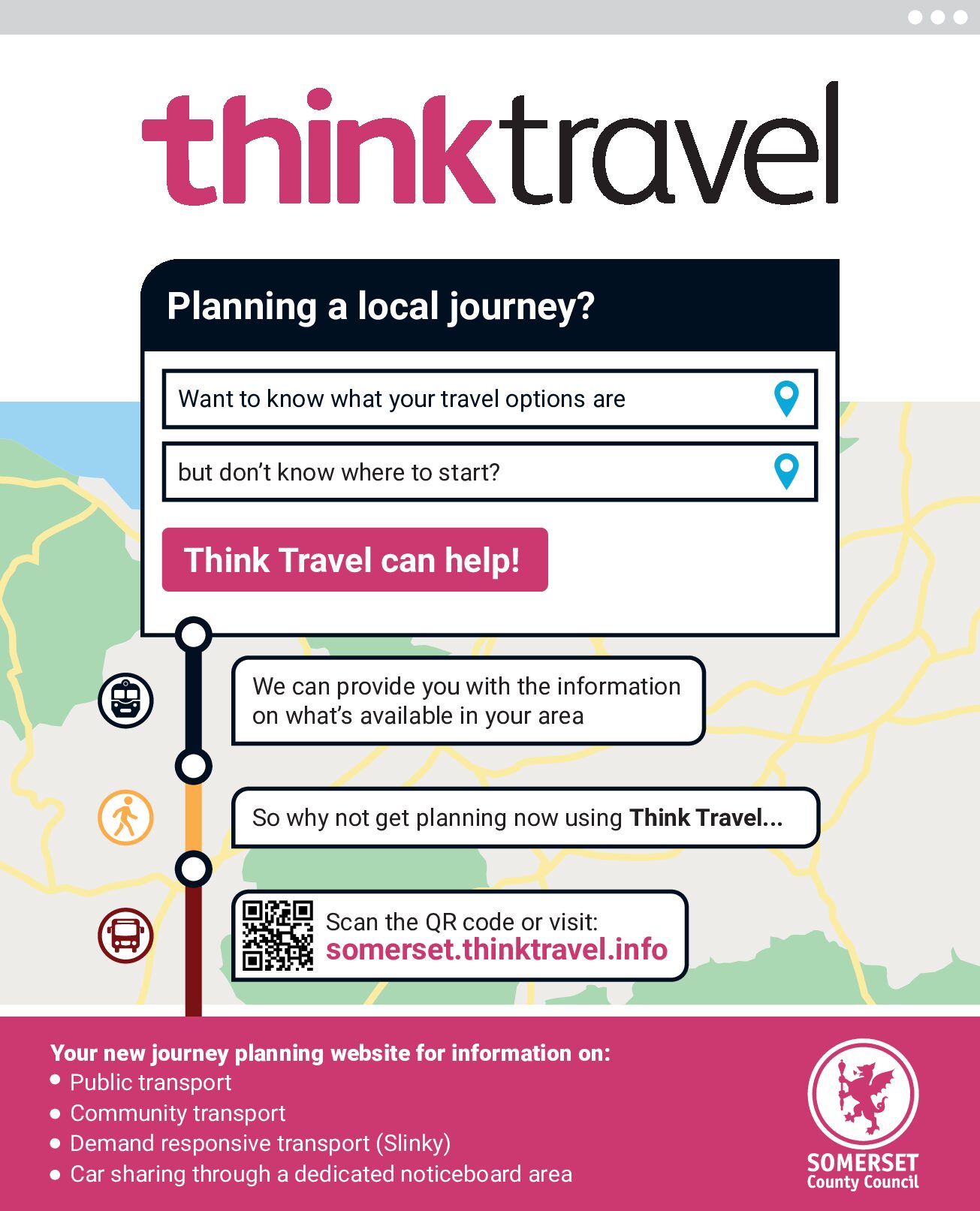 Somerset County Council have launched a new online travel planner